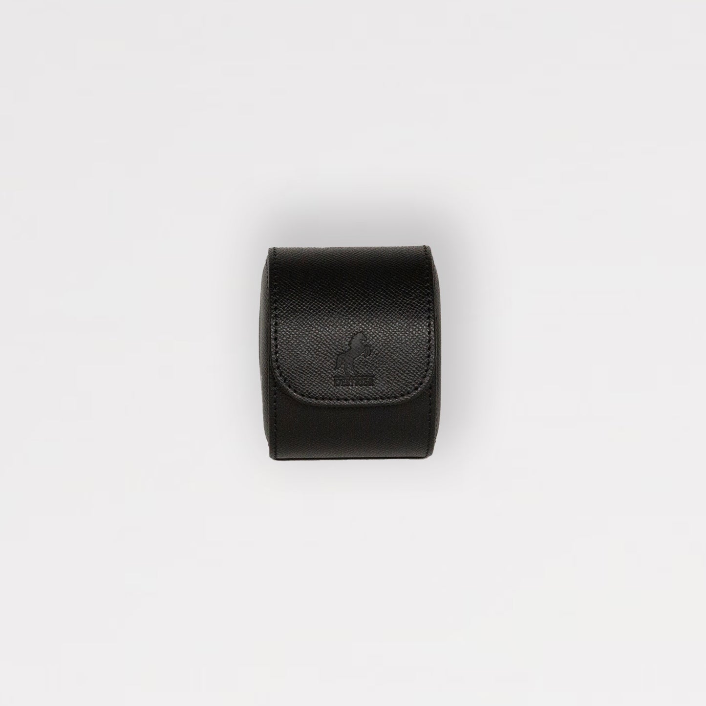 Émile Single Watch Roll - Black/Crimson