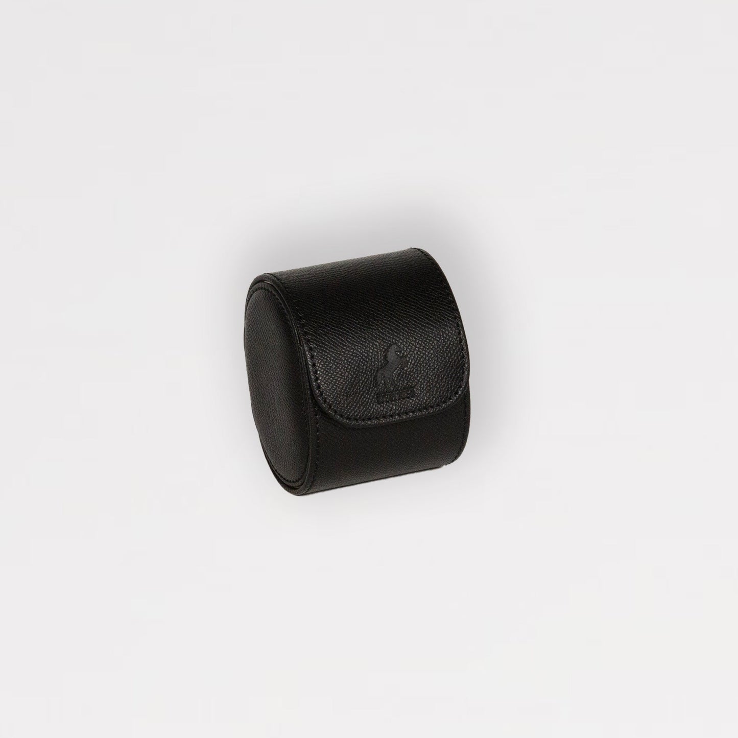 Émile Single Watch Roll - Black/Crimson