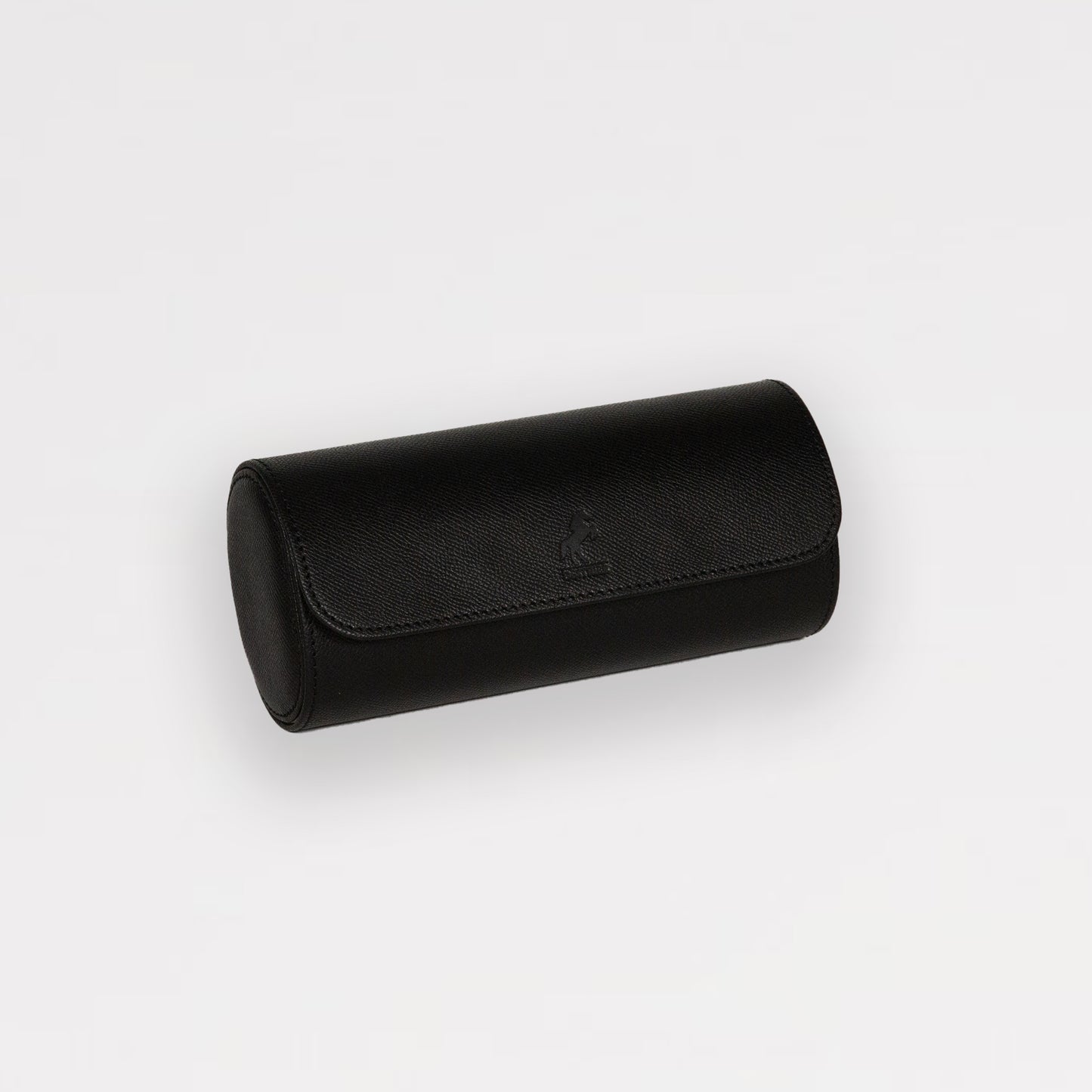 Émile Triple Watch Roll - Black/Cream