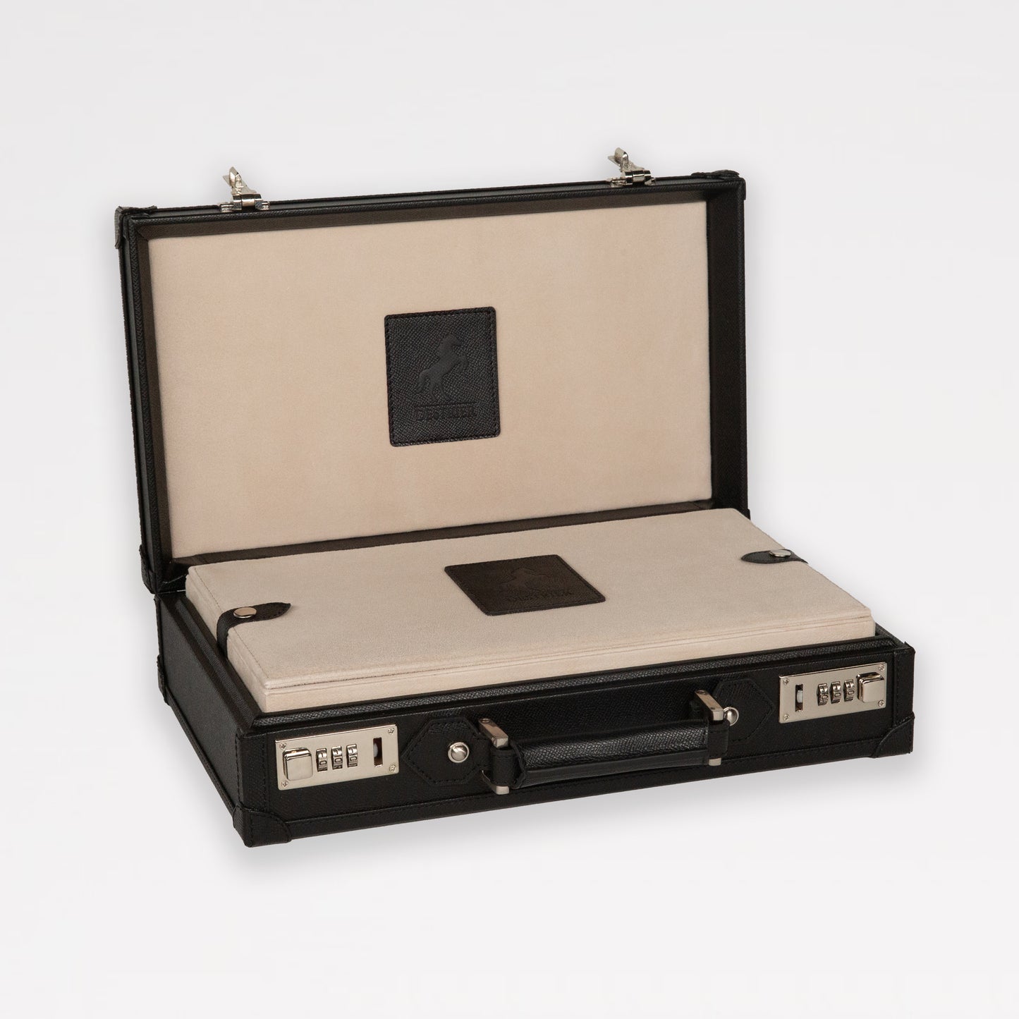 Honoré Ten Piece Watch Trunk - Black/Cream